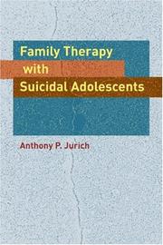 Cover of: Family Therapy with Suicidal Adolescents