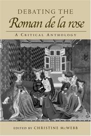 Cover of: Debating the Roman de la rose | Christine McWebb
