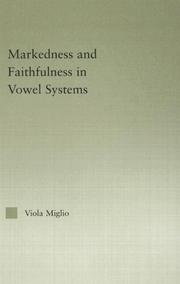 Cover of: Markedness and faithfulness in vowel systems