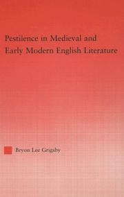 Cover of: Pestilence in Medieval and early modern English literature