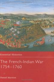 Cover of: The French-Indian War, 1754-1760 by Daniel Marston