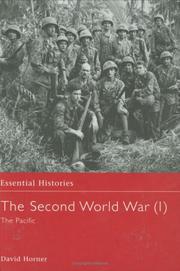 Cover of: The Second World War, Vol. 1 by David Horner