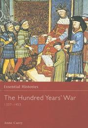 Cover of: The Hundred Years' War, 1337-1453 by Anne Curry