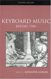 Cover of: Keyboard Music Before 1700