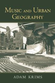 Cover of: Music and Urban Geography