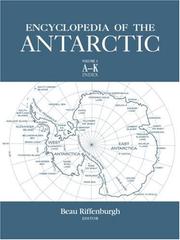 Cover of: Encyclopedia of the Antarctic