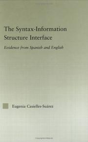 The syntax-information structure interface by Eugenia Casielles-Suarez