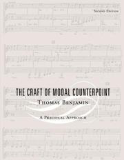 The craft of modal counterpoint by Thomas Edward Benjamin