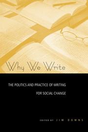 Cover of: Why We Write by Jim Downs