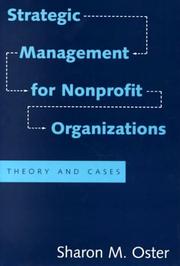 Cover of: Strategic management for nonprofit organizations: theory and cases