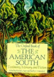 Cover of: The Oxford Book of the American South