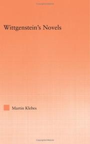 Cover of: Wittgenstein's Novels (Studies in Philosophy) by Martin Klebes
