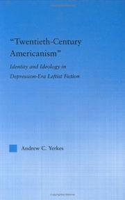 Cover of: 'Twentieth-Century Americanism' by Andrew C. Yerkes