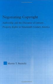Cover of: Negotiating Copyright by Martin T. Buinicki