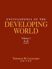 Cover of: Encyclopedia of the Developing World, Volume 1