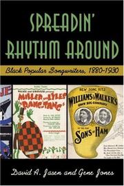 Cover of: Spreadin' Rhythm Around: Black Popular Songwriters, 1880-1930