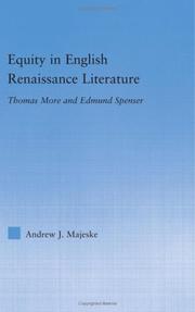 Equity in English Renaissance Literature by Andrew J. Majeske