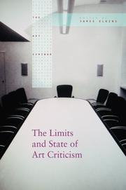Cover of: The Limits & State Of Art Criticism (The Art Seminar)