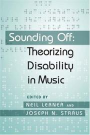 Sounding off by Neil William Lerner, Joseph Nathan Straus