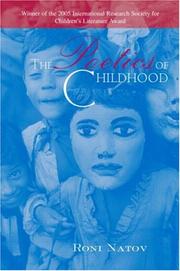 Cover of: The Poetics of Childhood (Children's Literature and Culture)