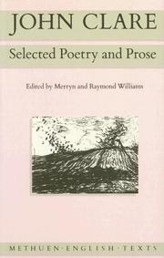 Cover of: John Clare: Selected Poetry and Prose (Methuen English Texts)
