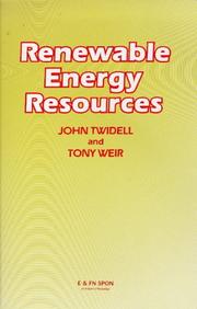 Cover of: Renewable Energy Resources