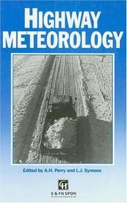 Cover of: Highway Meteorology by A. H. Perry