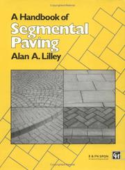Cover of: Handbook of Segmental Paving