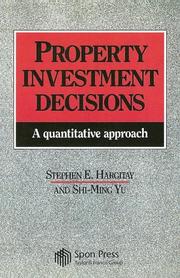 Property investment decisions by Stephen E. Hargitay, S. Hargitay, M. Yu, Shi-Ming Yu