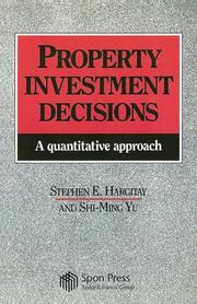 Cover of: Property investment decisions: a quantitative approach