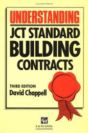 Cover of: Understanding JCT standard building contracts by David Chappell