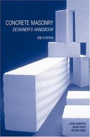 Cover of: Concrete Masonry Designer's Handbook by Anton Fried, Anton Fried