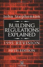 Cover of: Building Regulations Explained: 1995 Revision (Builders' Bookshelf)
