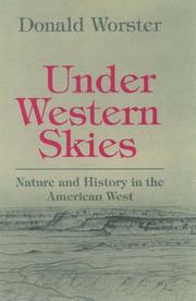 Cover of: Under Western Skies by Donald Worster, Donald Worster