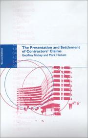 Cover of: The presentation and settlement of contractors' claims