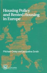 Cover of: Housing Policy and Rented Housing in Europe | Michael Oxley