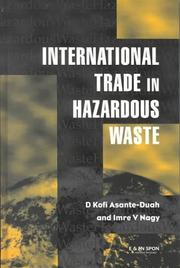 Cover of: International trade in hazardous waste