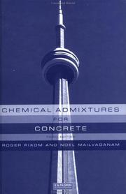 Chemical Admixtures for Concrete by Noe Mailvaganam