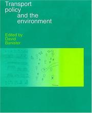 Cover of: Transport policy and the environment