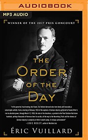 Cover of: Order of the Day, The by Éric Vuillard, Malcolm Hillgartner