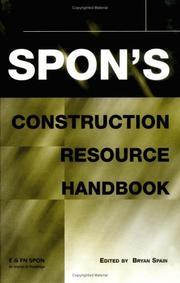 Cover of: Spon's construction resource handbook