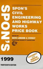 Cover of: Spon's Civil Engineering and Highway Works Price Book, 1999