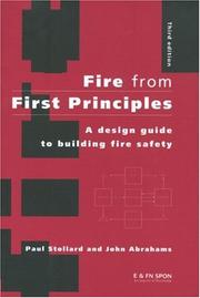 Cover of: Fire from First Principles: A Design Guide to Building Fire Safety