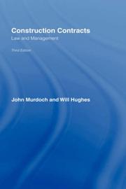 Cover of: Construction Contracts by John Murdoch