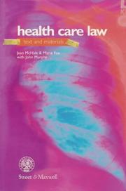 Cover of: Health care law: text, cases, and materials