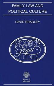 Cover of: Family law and political culture | Bradley, David LL. B.