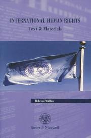 Cover of: International human rights: text and materials