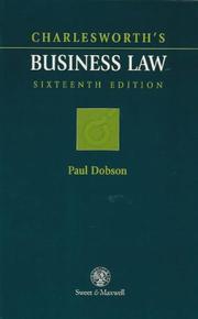Cover of: Charlesworth's Business Law by J. Charlesworth