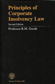 Principles of corporate insolvency law by Royston Miles Goode