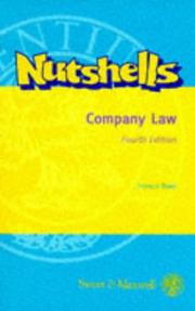 Cover of: Company Law (Nutshells): Fourth Edition
